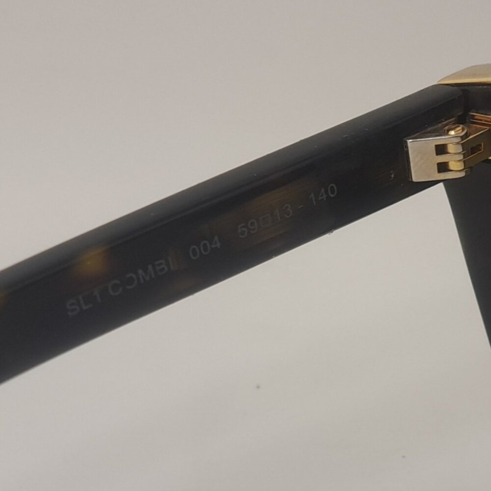 Saint Laurent Sunglasses SL1 Combi 004 Havana Gold Unisex Square Italy 59-13-140 - Picture 4 of 16
